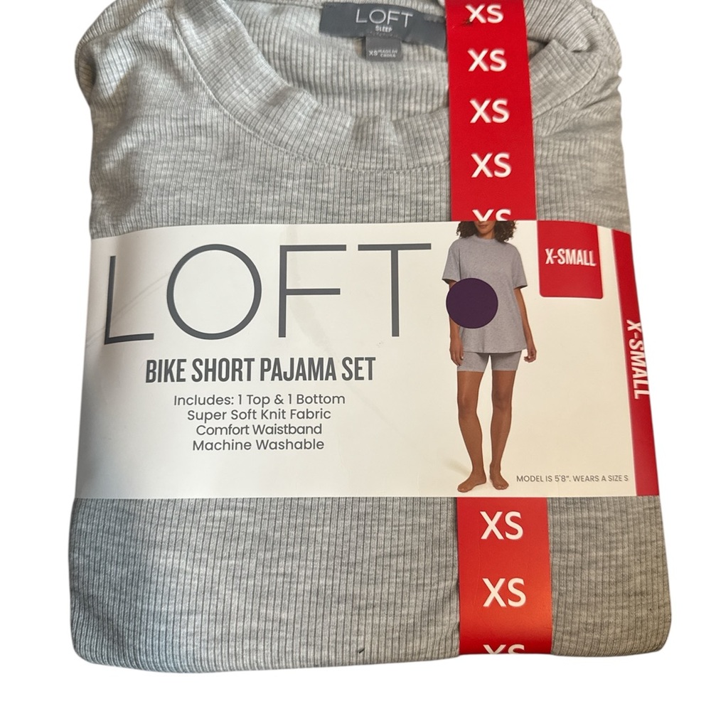 LOFT Heather Gray Pajama Set